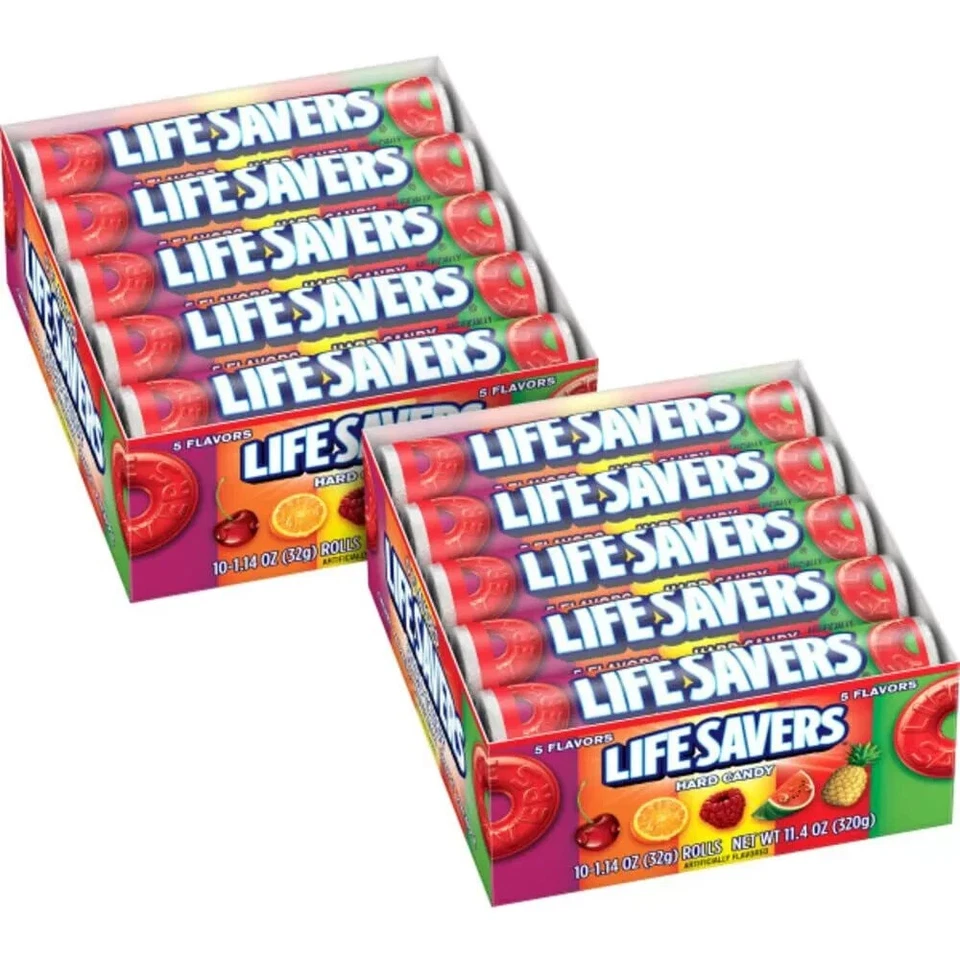 Caramelo duro Life Savers Five Flavors, 1,14 onzas (paquete de 2), total 20 unidades Foto 1 de 1