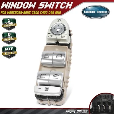 Переключатель стеклоподъемника переднего водителя для Mercedes-Benz C300 C400 C43 AMG GLC63 AMG S - Изображение 1 из 4