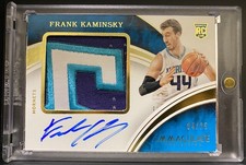 2015-16 Immaculate FRANK KAMINSKY Premium Patches RC Patch Auto SP RPA 04/25!