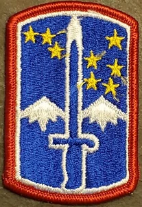172nd INFANTRY BRIGADE embroidered patch US Army DRESS UNIFORM MILITARY ORG VTG  - Picture 1 of 2