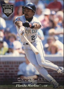 1995 Upper Deck Electric Diamond Florida Marlins Baseball Card #352 Chuck Carr