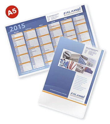 FALAMBI / BESTPREISARTIKEL 100 Laminierfolien DIN A5 (2x 80 = 160 mic) MATT / MATT, Laminiertaschen matt