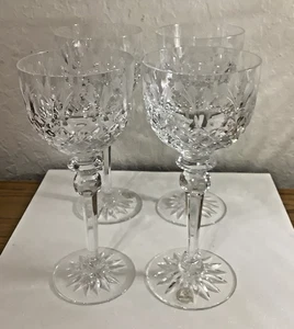 Juego de 4 copas de cristal de vino vintage Rogaska "Queen" Hock de los años 90 - Imagen 1 de 8