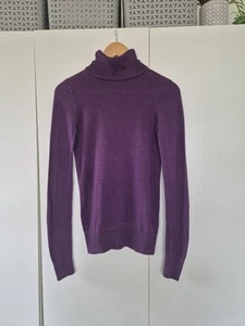 Topshop Purple Turtleneck Jumper - Size UK 8 / EUR 36 / US 4 - Picture 1 of 4