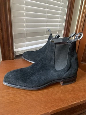 НОВЫЙ | RM WILLIAMS 10,5 G 11,5 D ЧЕРНАЯ ЗАМША КОМФОРТ CRAFTSMAN CHELSEA БОТИНКИ - Изображение 1 из 4