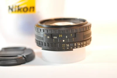 Nikon 50mm F/1.8 AI-S AIS E PRIME Pancake lens for FA FM2N F3 FE FG F5 F100 DF - Image 1 of 4