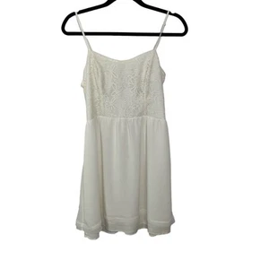 Princess Vera Wang Dress Lace Floral Sleeveless Fit & Flare Mini White Size 11 - Picture 1 of 14