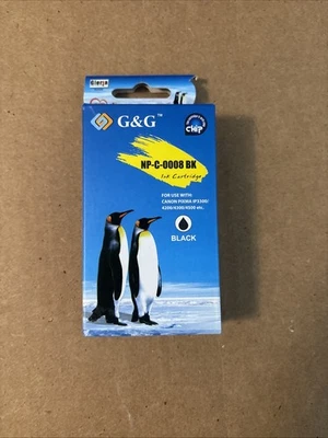Cartucho de tinta G&G NP-C-0008 BK NEGRO compatible con Canon Pixma nuevo en caja Foto 1 de 2