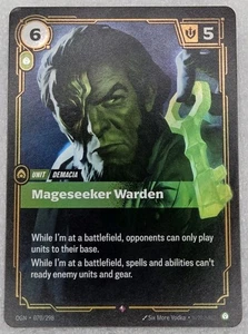Mageseeker Warden League of Legends Riftbound Origins Lámina Unidad Rara 070/298 - Imagen 1 de 2