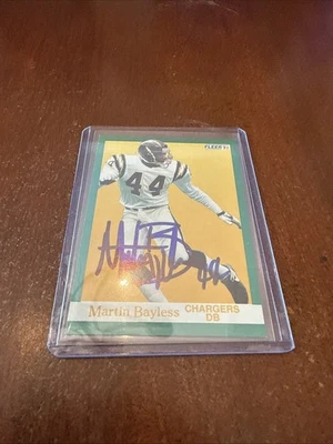 1991 Fleer - Martin Bayless #170 Autograph (AU) - Image 1 of 2