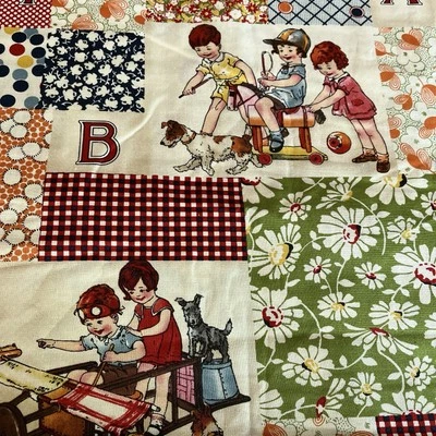 Wee Play American Jane Patterns Children Floral Patchwork Sandy Klop BTY - Image 1 of 3