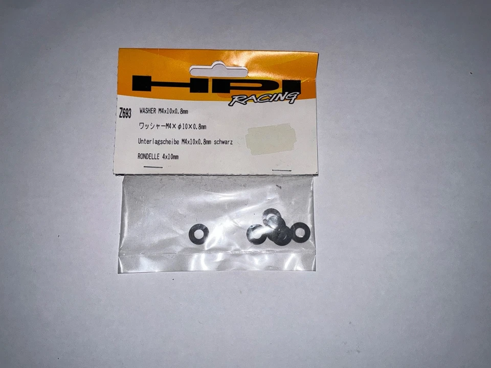 HPI Racing Washer M4x10x0.8mm 10pcs Item Z693 - Image 1 of 1