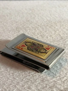 Clip para dinero y tarjetero de crédito de doble cara/reina de corazones - Imagen 1 de 7