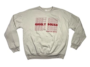 GIGGLY SQUAD braun/rot weich 2024-25 TOUR CREWNECK Sweatshirt Erwachsene L - Bild 1 von 6