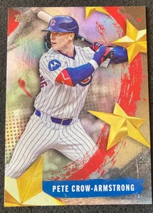 Actualización Topps 2025 Pete Crow Armstrong - Estrellas de la MLB #SMLB-72 Chicago Cubs - Imagen 1 de 2