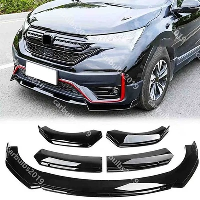 For Honda CRV CR-V Front Bumper Lip Splitter Diffuser Cover Body Kits Gloss Blk Foto 1 de 4
