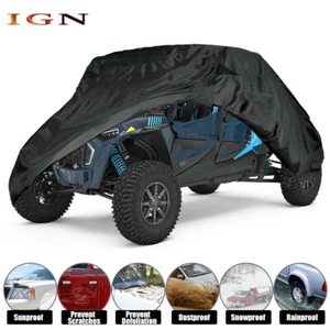 NEW Double Row Seat Utility Vehicle Cover SXS For Polaris RZR XP 4 Turbo S US - Picture 1 of 9