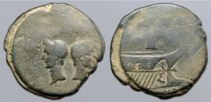 Octavian, with Divus Julius Caesar, Æ Dupondius of Lugdunum, Gaul 38BC - Picture 1 of 3