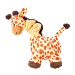 ZippyPaws Bungee Buddiez Giraffe Dog Plush Toy - Picture 1 of 3