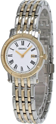 SEIKO 26MM White Dial Two-tone SS Women's Watch SXB418P1 - Image 1 of 3