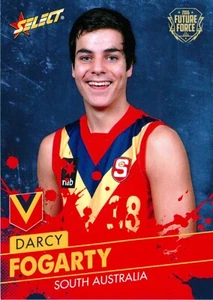 2016 Adelaide Crows AFL Select Future Force Rookie Card - Darcy Fogarty - Picture 1 of 3