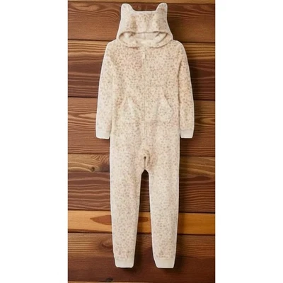 cat & jack one piece pajamas kids size medium 8 fleece soft nwt - Image 1 of 4