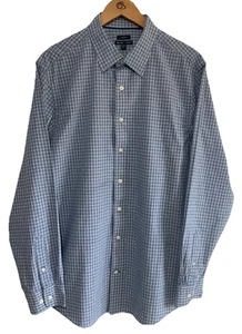 Gap Premium Mens Long Sleeve Smart Casual Button Up Checked Shirt Size XL - Picture 1 of 21