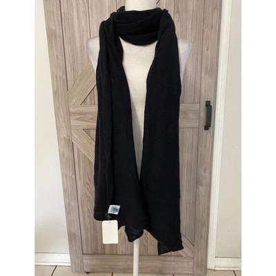  Bufanda negra Portolano nueva con etiquetas Foto 1 de 3