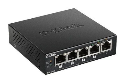 D-Link DGS-1005P/E 5-Port Desktop Gigabit PoE+ - Image 1 of 3