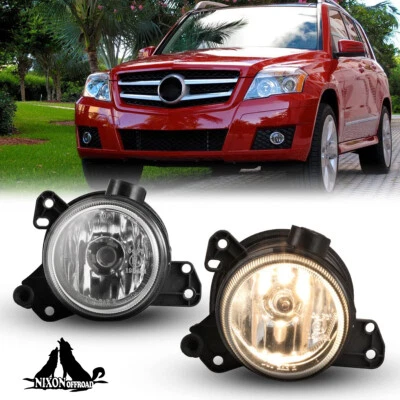 Pair Clear Fog Lights For 2010-2011 Mercedes-benz Gl350 Gl450 Gl500 Gl550 E350 - Image 1 of 4
