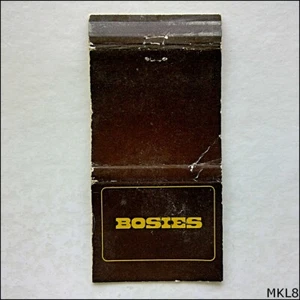 Bosies 32 Roland Gardens South Kensington London Matchbook Label (MKL8) - Picture 1 of 2