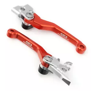 AS3 BRAKE CLUTCH FLEXI LEVERS for KTM 250 300 350 450 530 SX SXF EXC 2006-2013 - Picture 1 of 6