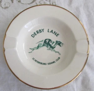 "Bandeja de cenizas vintage Derby Lane pista para perros San Petersburgo, FL, 5""" - Imagen 1 de 4