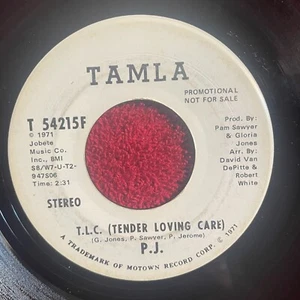 P. J. Tamla T 54215F PROMO 45rpm (Northern Soul, Video) TLC Tender Loving Care - Picture 1 of 4