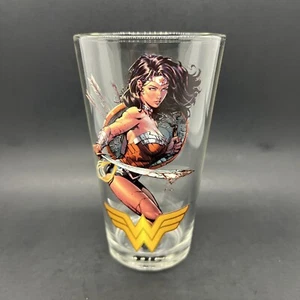 ✅ Wonder Woman Cartoon DC Comic Book Collectible 16 oz Pint Drinking Glass - Bild 1 von 9