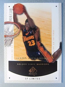 *030/100* 2002-03 SP Authentic Limited #25 Jason Richardson - Picture 1 of 2