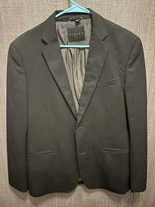 Sisley Men’s Black Two Button Wool Blazer Jacket EU size 50 US size 40 - Picture 1 of 3