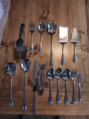 Temp-Tations Old World Bead Pointed Tip Stainless Flatware 15 Piece Serving Set - Image 1 of 4