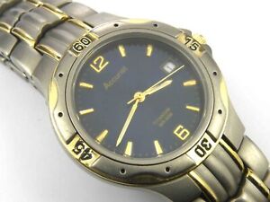 Men's Accurist Titanium Chronograph Watch (MB085N) - 100m