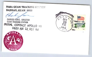 USA Space cover Launch Apollo XIV NASA Guam Tracking Station Signed CV51 - Picture 1 of 2