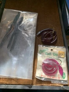 Vintage Fishing Lure Lot Crème Coil Dancer Sealed On Card 1 No Seal / Worm Pouch - Picture 1 of 7