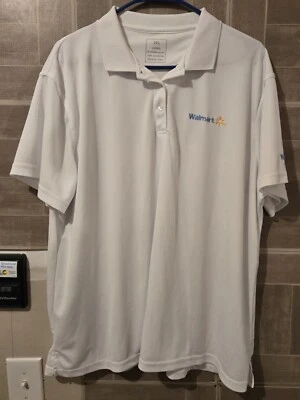 Polo Walmart Mujer Talla 2XL XXL Blanco Logo Uniforme de Empleado Foto 1 de 4