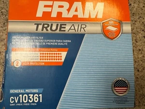 FRAM CV10361 TrueAir Hepa Cabin Air Filter fits Chevy Pontiac Sat 2003 - 2011  - Picture 1 of 1