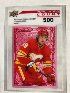 2023-24 Upper Deck Hockey- Jakob Pelletier Population Count 500 PC-9