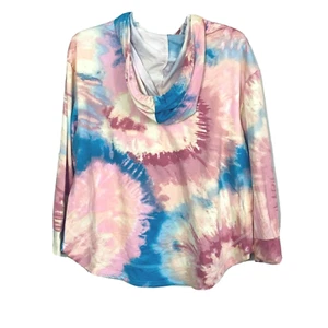 Size 1X Almost Famous Softy Hoodie Tie Dye Pattern Sweatshirt NEW Z1 - Bild 1 von 6