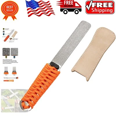 Afilador de herramientas de diamante de doble grano de acción rápida con mango Paracord para exteriores Foto 1 de 4