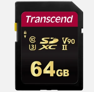 64GB Transcend 700S SDXC UHS-II U3 V90 SD Memory Card CL10 285MB/sec MLC Flash - Picture 1 of 1