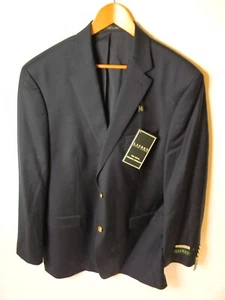 NWT Mens Ralph Lauren Total Comfort Blue Sportcoat Size 46L - Picture 1 of 8