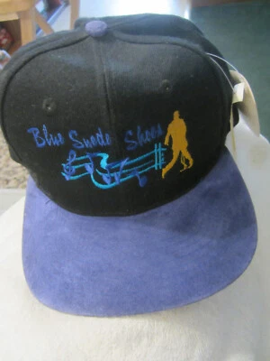 1 Sombrero Zapatos Gamuza Azul, Gorra Elvis Presley Snapback con Etiquetas, Lana Foto 1 de 4