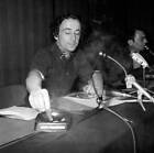 French director Louis Malle gives a press conference at the Cannes- Old Photo